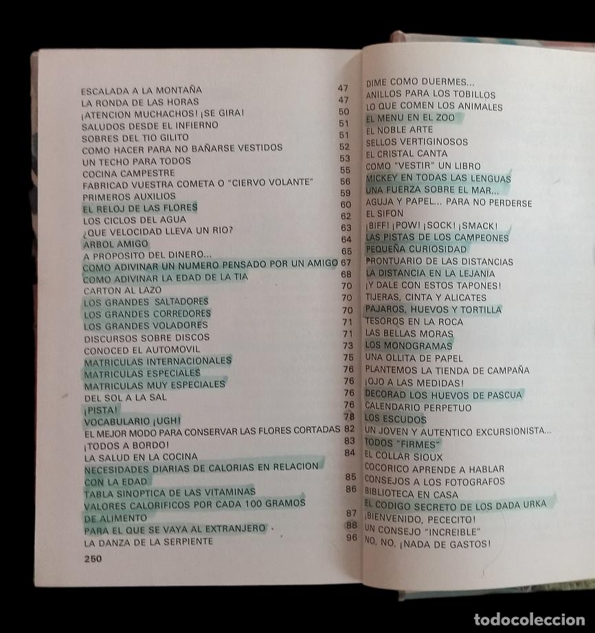 Libros de segunda mano: Manual del Joven Excursionista. Buru Lan 1973. Disney. - Foto 8