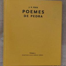 Libros de segunda mano: POEMES DE PEDRA - J. V. FOIX - PUNCTUM & AULA MÀRIUS TORRES (PHILOLOGICA, 2) - 2006. Lote 384193599