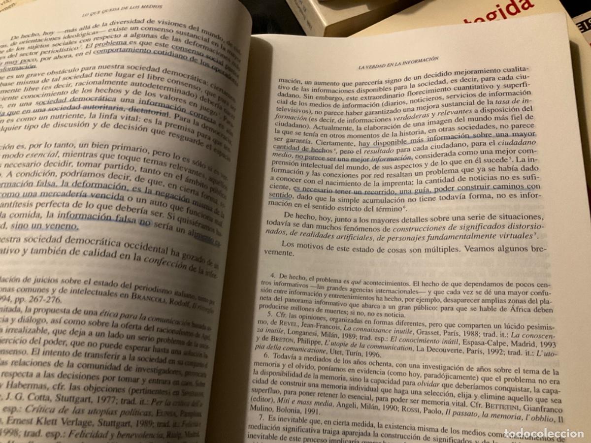 Libros de segunda mano: LO QUE QUEDA DE LOS MEDIOS - BETTETINI, GIANFRANCO - Foto 3