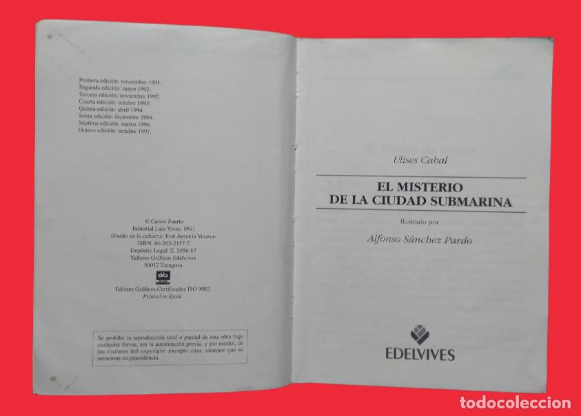 Libros de segunda mano: El Misterio de la Ciudad Submarina. Ulises Cabal. - Foto 3