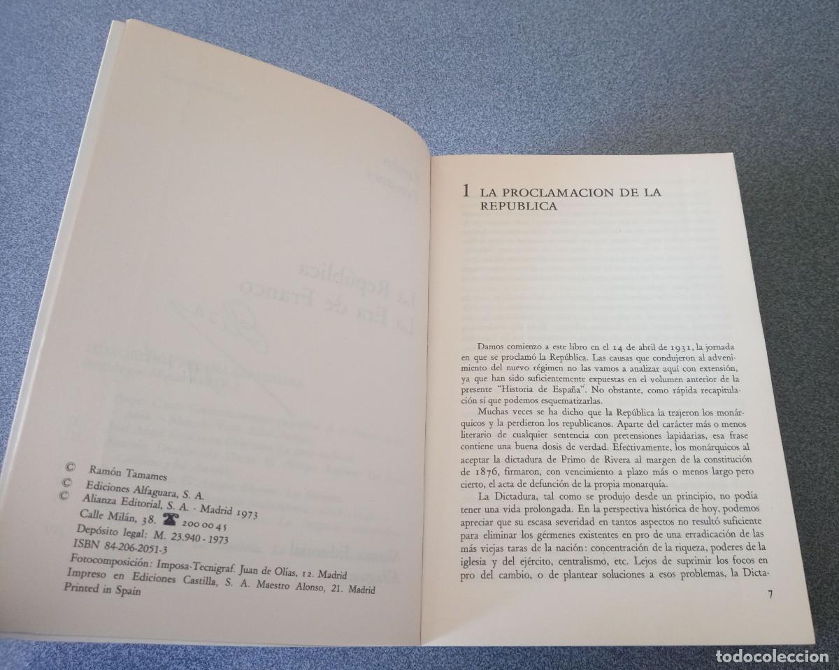 Libros de segunda mano: La Rep&uacute;blica La Era De Franco Ram&oacute;n Tamames - Foto 4