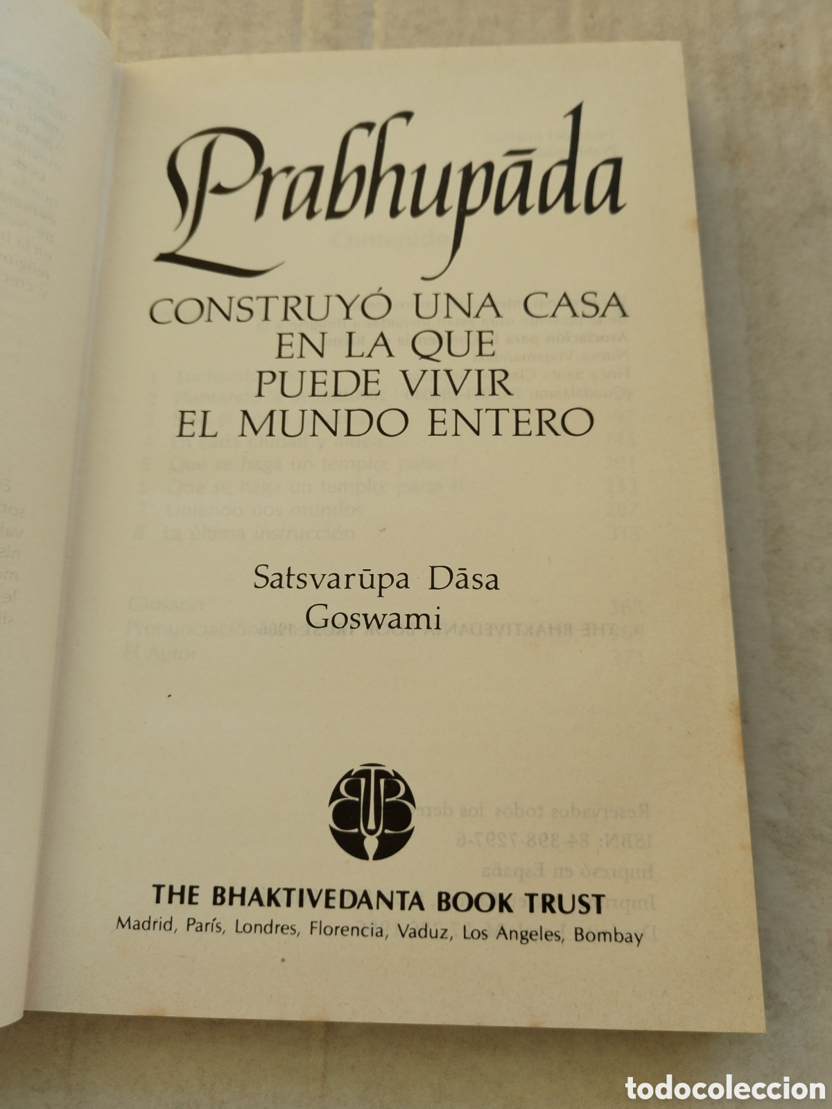 Libros de segunda mano: PRABHUPADA/SATSVARURA DASA GOSWANI - Foto 2