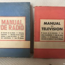 Libros de segunda mano: [LOTE DE CONJUNTO:] DEL OLMO, ADRIAN. MANUAL DE RADIO + MANUAL DE TELEVISIÓN. (1961; 1962)