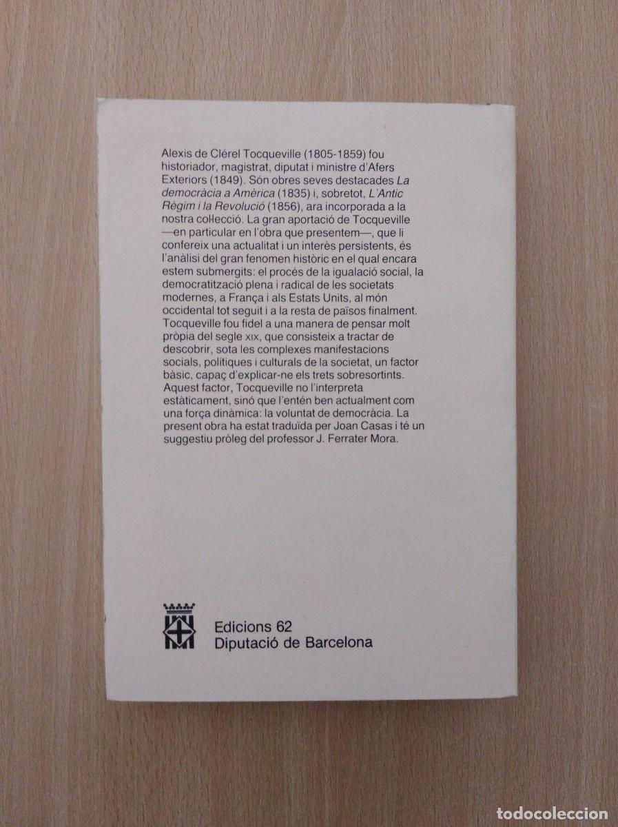Libros de segunda mano: LANTIC R&Egrave;GIM I LA REVOLUCI&Oacute;. Alexis de Tocqueville - Foto 2
