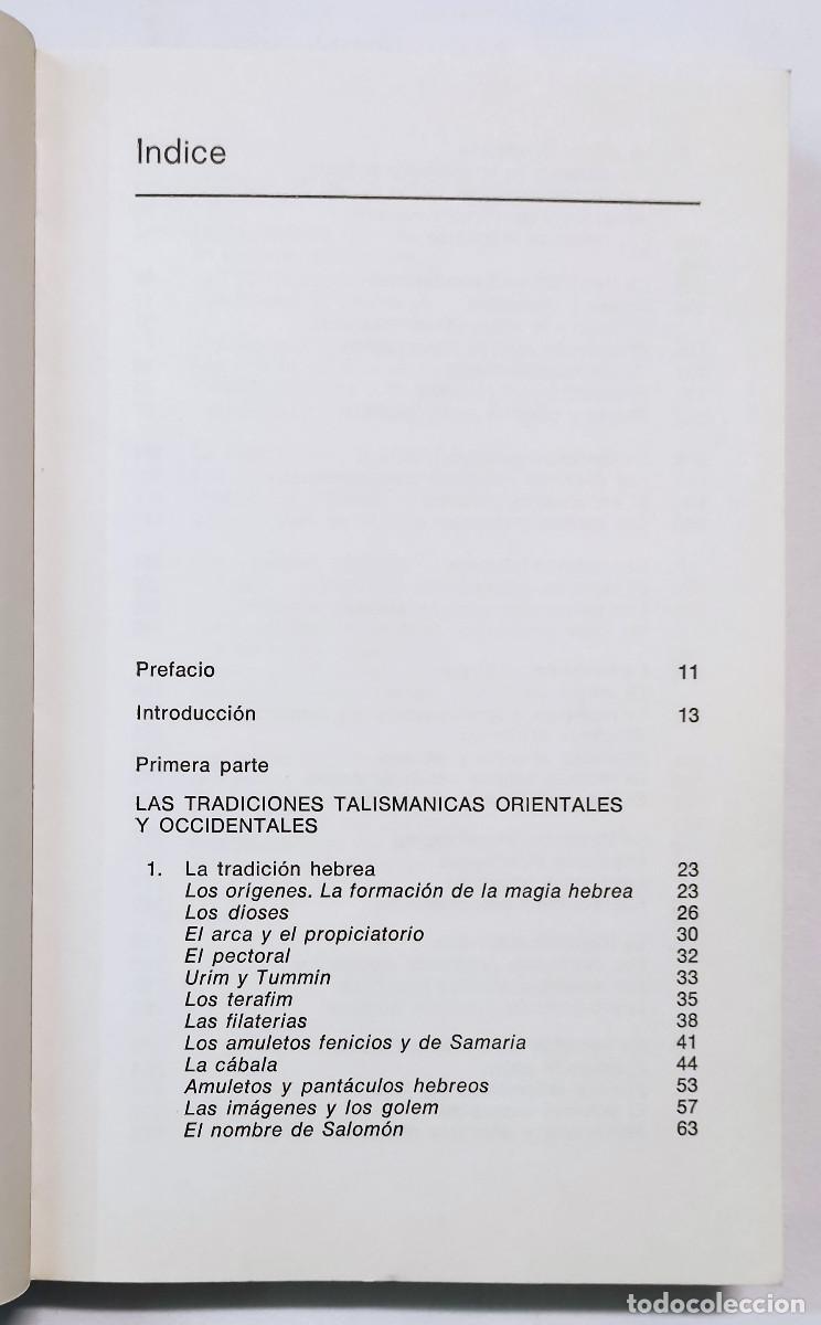 Libros de segunda mano: AMULETOS, TALISMANES Y PANT&Aacute;CULOS. JEAN RIVI&Egrave;RE. - Foto 2
