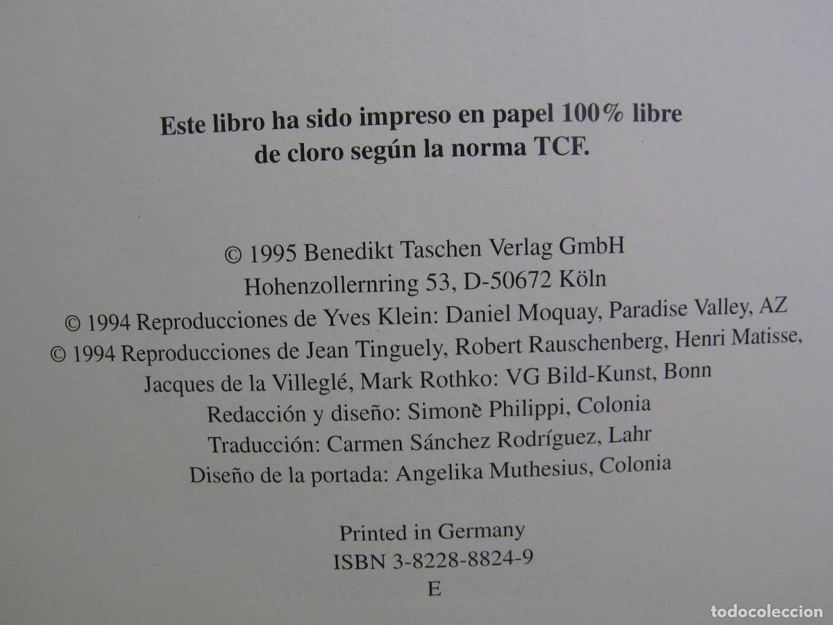 Libros de segunda mano: Catalogo Libro Yves Klein de taschen - Foto 4