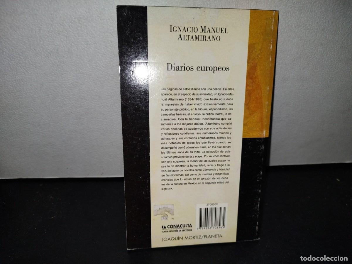 Libros de segunda mano: 57- DIARIOS EUROPEOS - IGNACIO MANUEL ALTAMIRANO - Foto 3