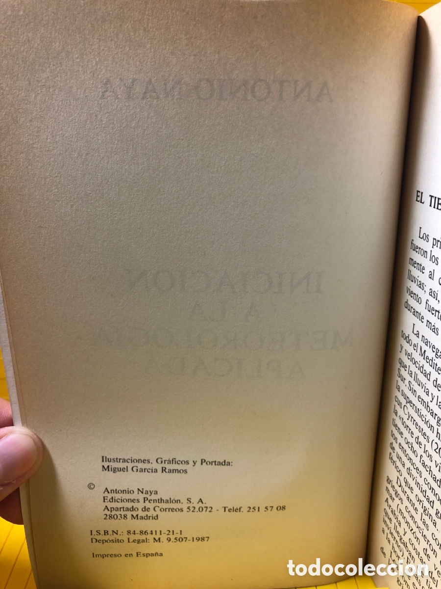 Libros de segunda mano: METEOROLOGIA ● MANUAL PRACTICO ● ANTONIO NAYA ● PENTHALON ● - Foto 2
