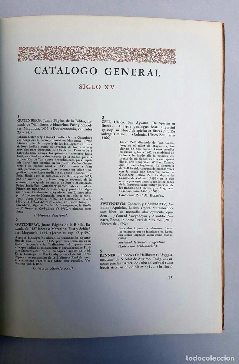 Libros de segunda mano: Exposicion Formas y Etapas del Libro - 1964 - Ra&uacute;l Mario Rosarivo SIGNED - Foto 3