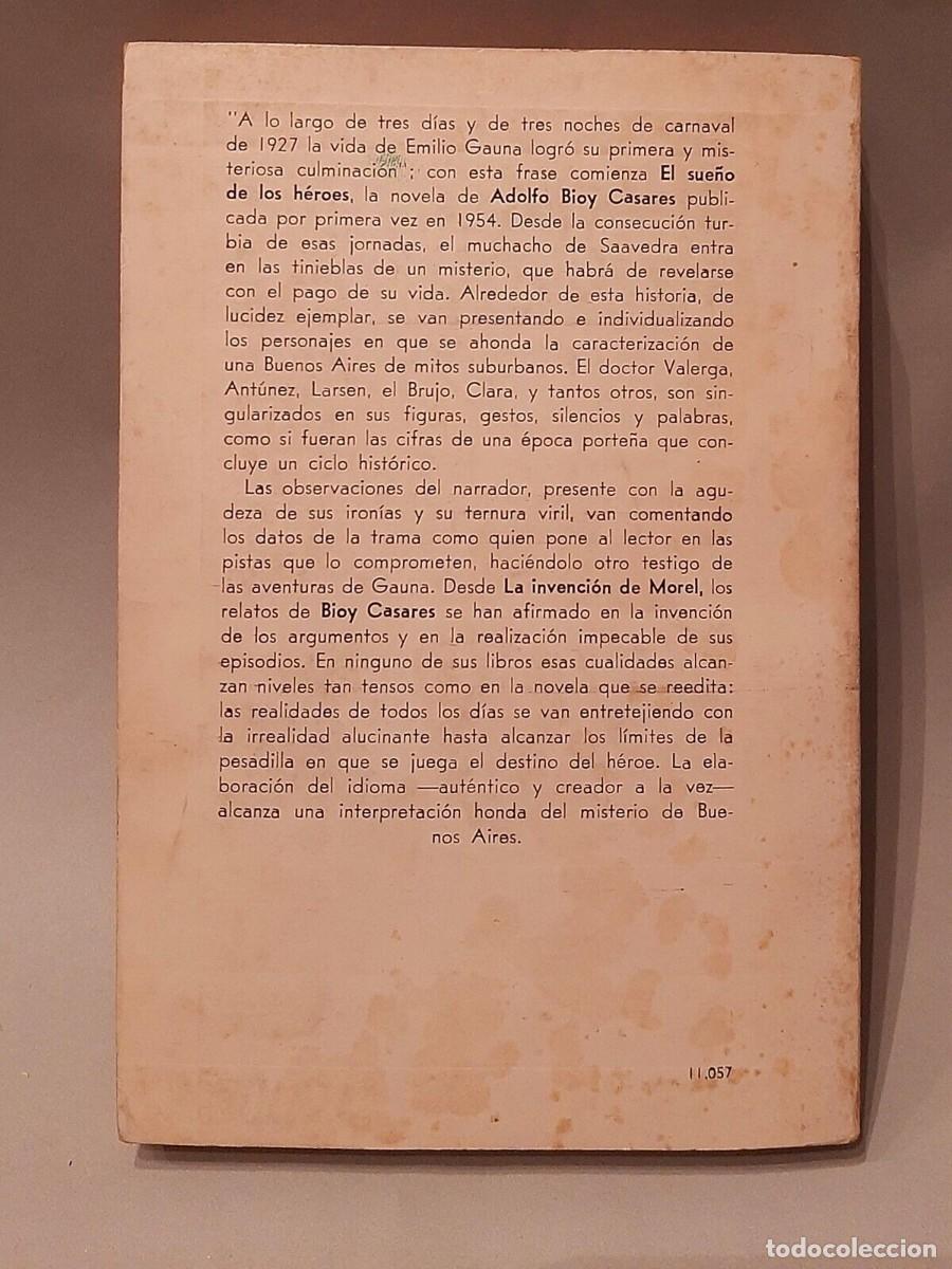 Libros de segunda mano: Bioy Casares, Adolfo - El Sue&ntilde;o de los H&eacute;roes - SIGNED - Foto 4