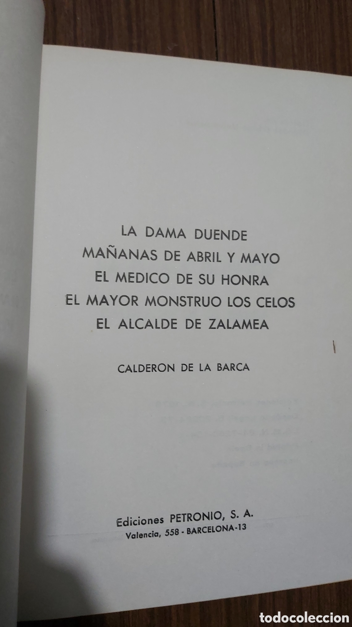 Libros de segunda mano: CALDERON DE LA BARCA. OBRAS SELECTAS. ED 1973. - Foto 4