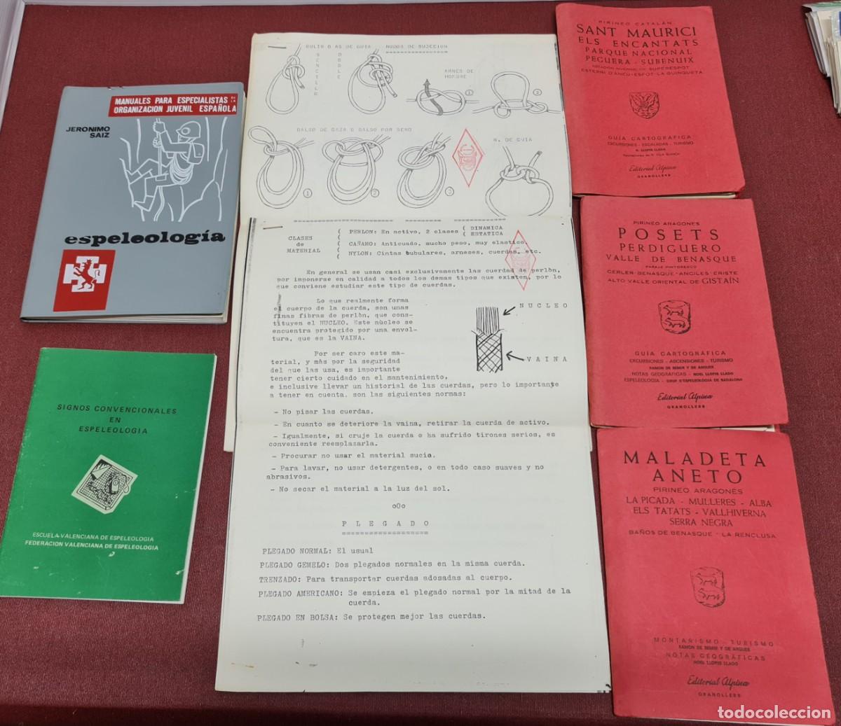 Libros de segunda mano: Lote Documentos y libros Espeleolog&iacute;a - Foto 1