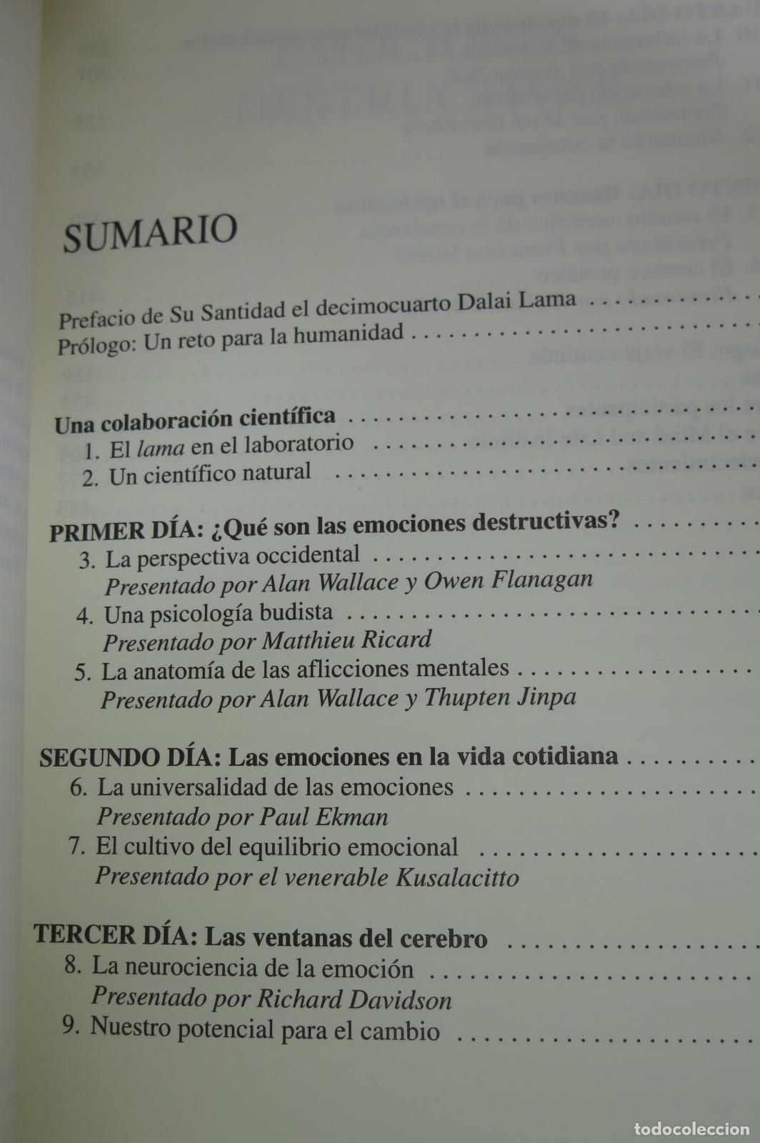 Libros de segunda mano: EMOCIONES DESTRUCTIVAS, como entenderlas y superarlas. daniel goleman - Foto 2