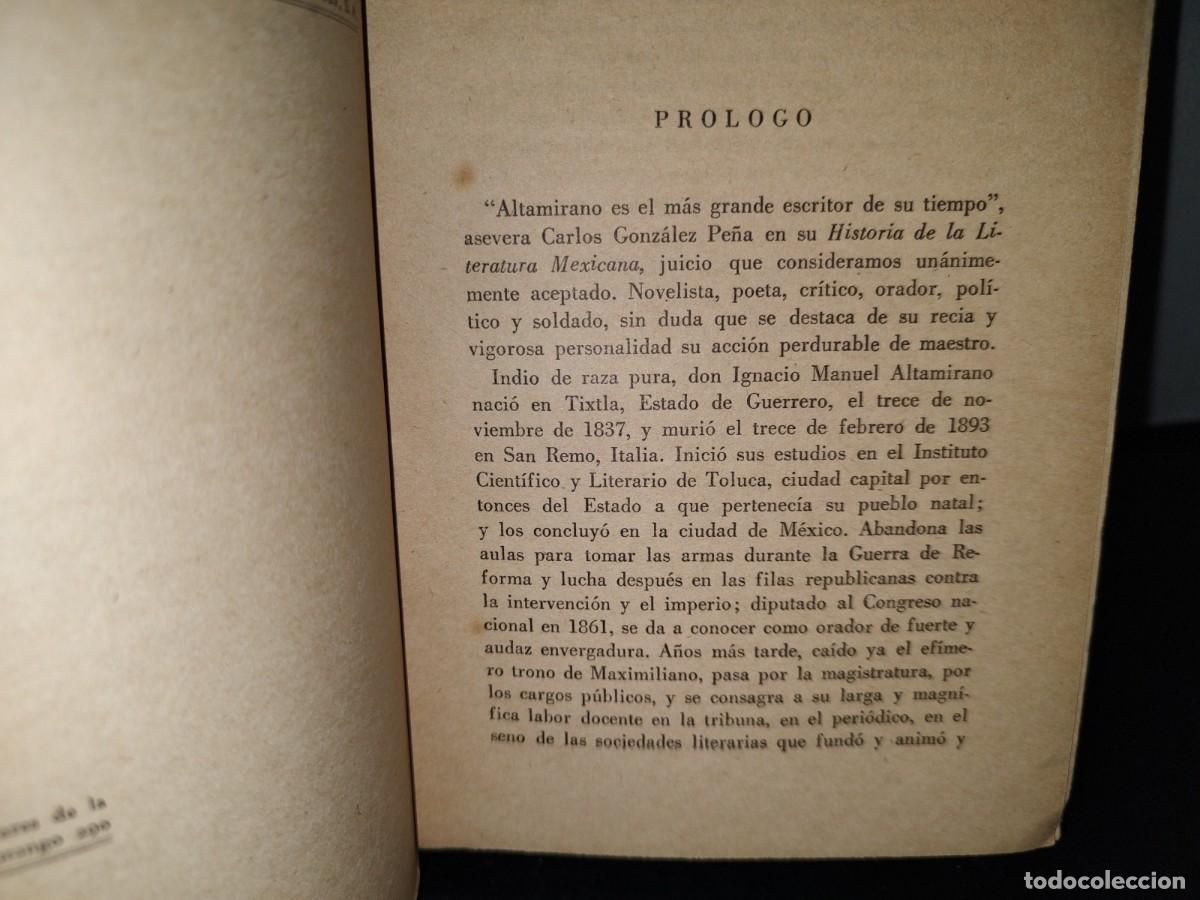 Libros de segunda mano: 57- CLEMENCIA - IGNACIO M. ALTAMIRANO - 1949 - Foto 5