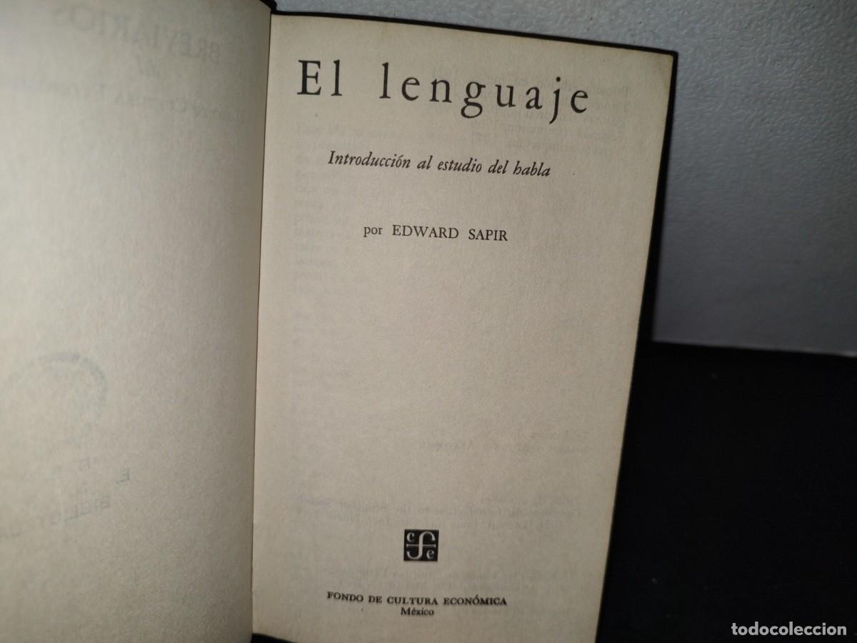 Libros de segunda mano: 57- EL LENGUAJE - EDWARD SAPIR - Foto 3