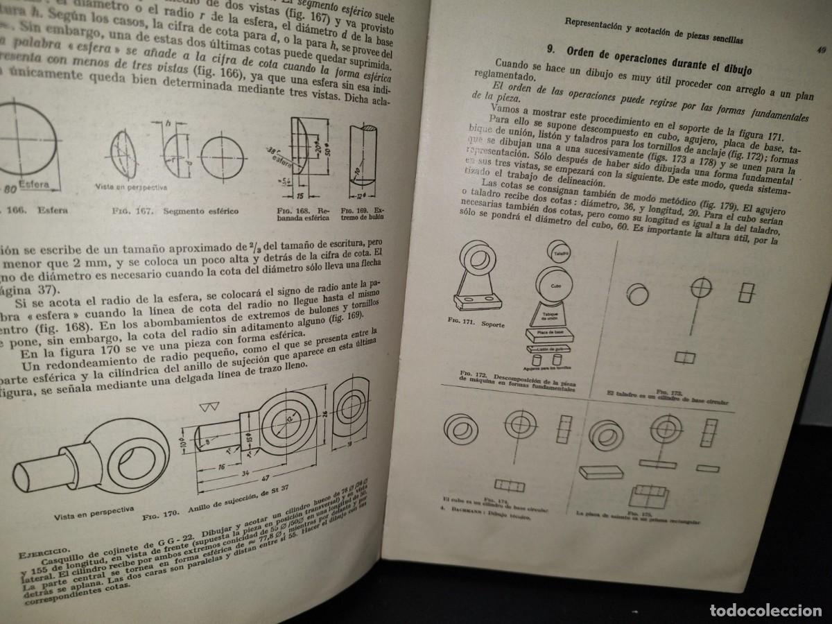 Libros de segunda mano: 58- DIBUJO T&Eacute;CNICO - ALBERT BACHMANN Y RICHARD FORBERG - 1966 - Foto 9