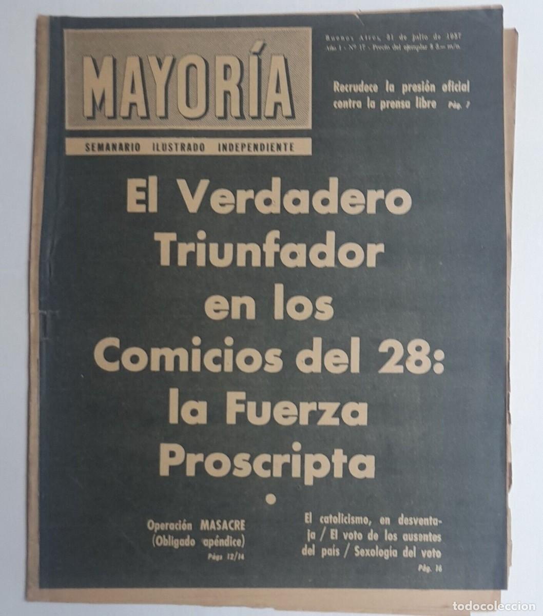 Libros de segunda mano: (Rodolfo Walsh: Operaci&oacute;n Masacre) &ldquo;Mayor&iacute;a&rdquo; 1957 - Foto 10