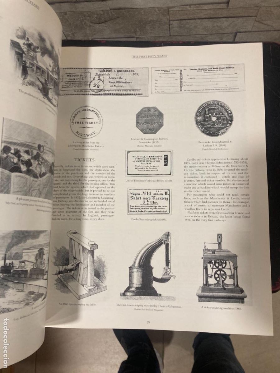 Libros de segunda mano: Magnifico libro de tem&aacute;tica de trenes, en ingl&eacute;s - Foto 7