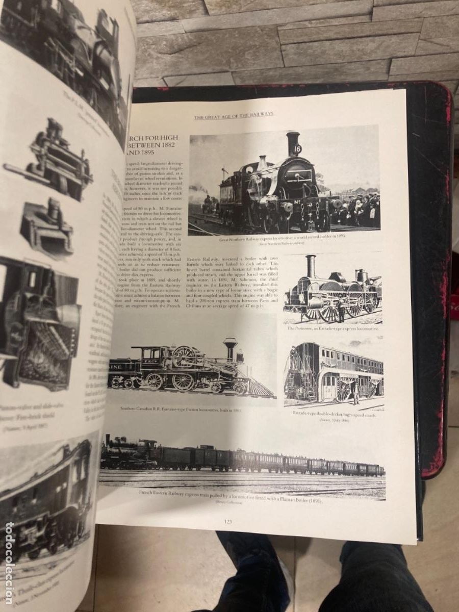 Libros de segunda mano: Magnifico libro de tem&aacute;tica de trenes, en ingl&eacute;s - Foto 9