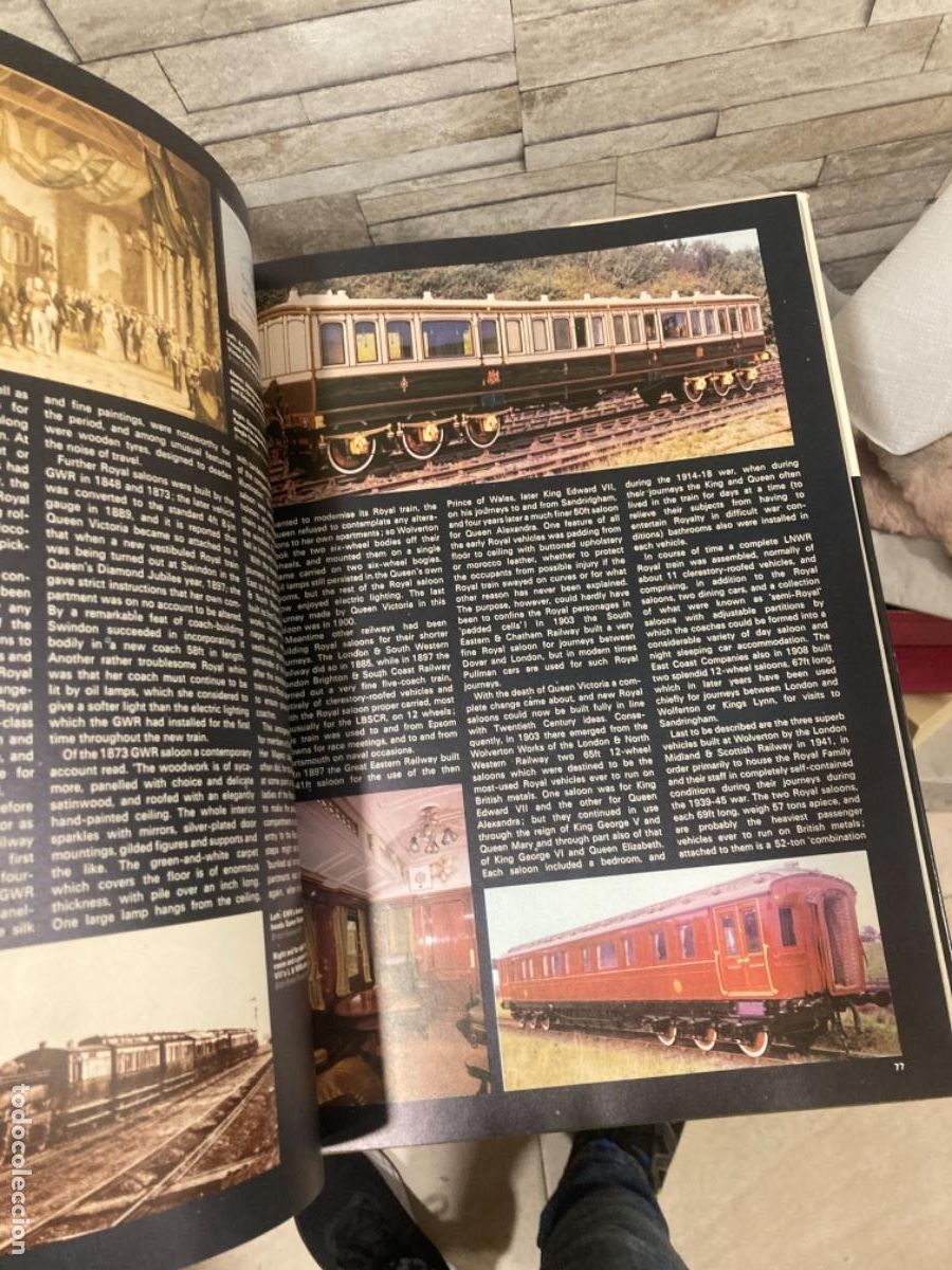 Libros de segunda mano: Magnifico libro de tem&aacute;tica de trenes, en ingl&eacute;s - Foto 6