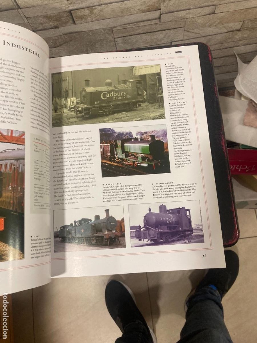 Libros de segunda mano: Magnifico libro de tem&aacute;tica de trenes, en ingl&eacute;s - Foto 4