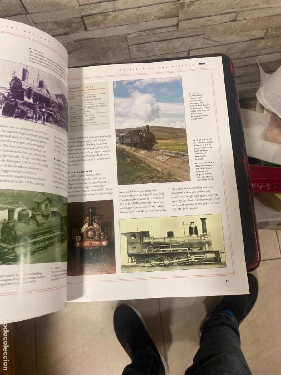 Libros de segunda mano: Magnifico libro de tem&aacute;tica de trenes, en ingl&eacute;s - Foto 5