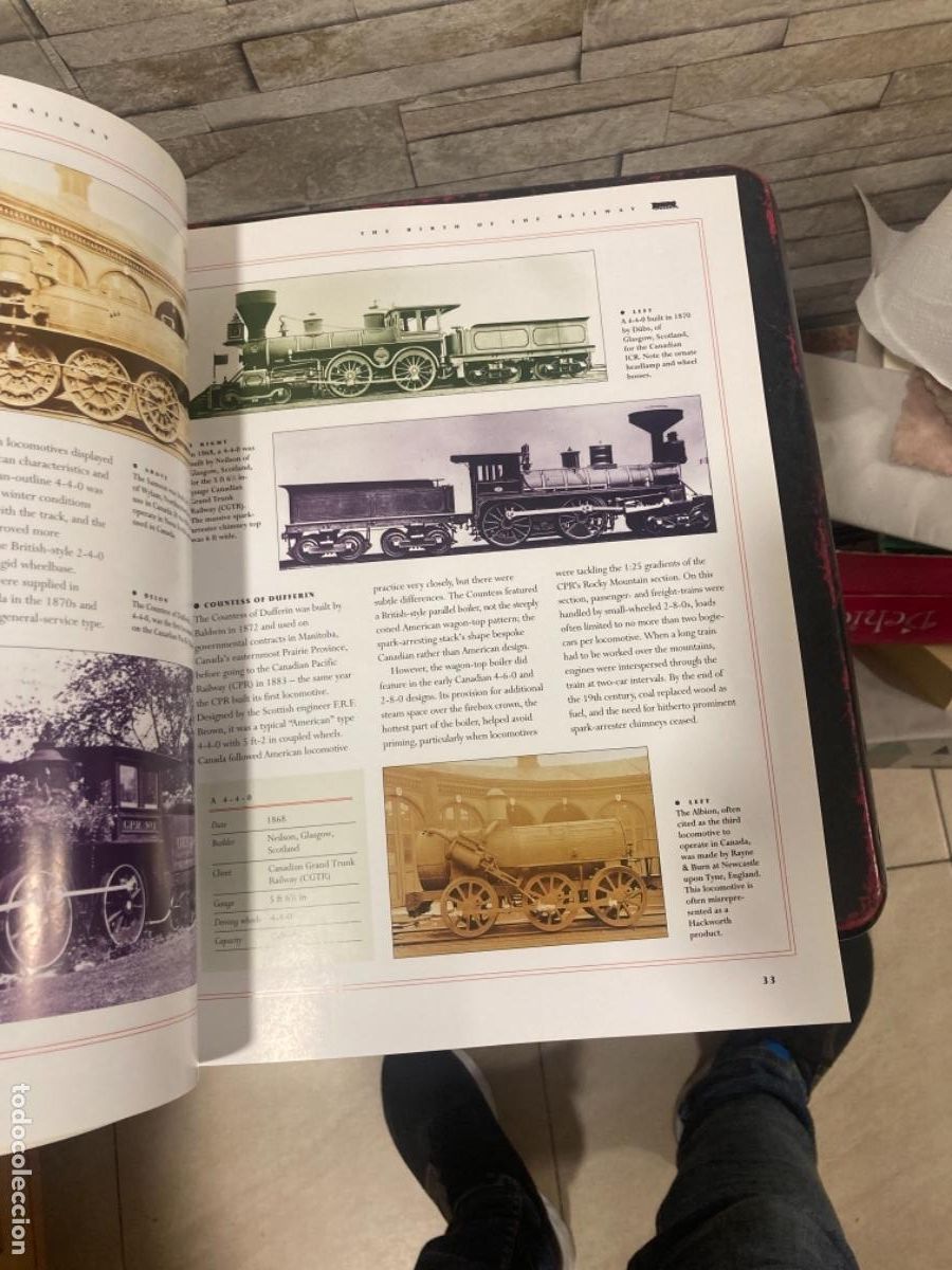 Libros de segunda mano: Magnifico libro de tem&aacute;tica de trenes, en ingl&eacute;s - Foto 7