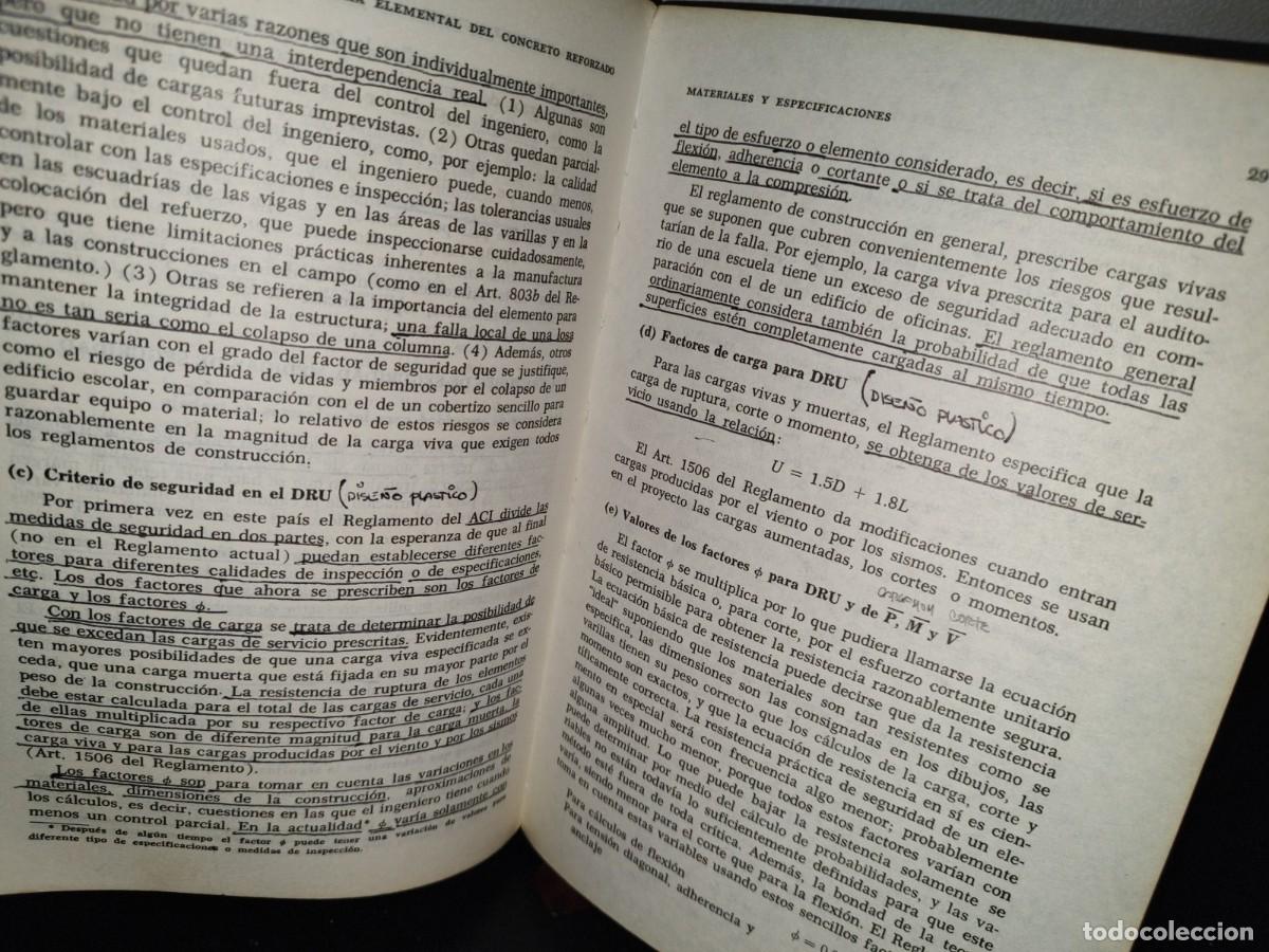 Libros de segunda mano: 58- TEOR&Iacute;A ELEMENTAL DEL CONCRETO REFORZADO - PHIL M. FERGUSON - Foto 8