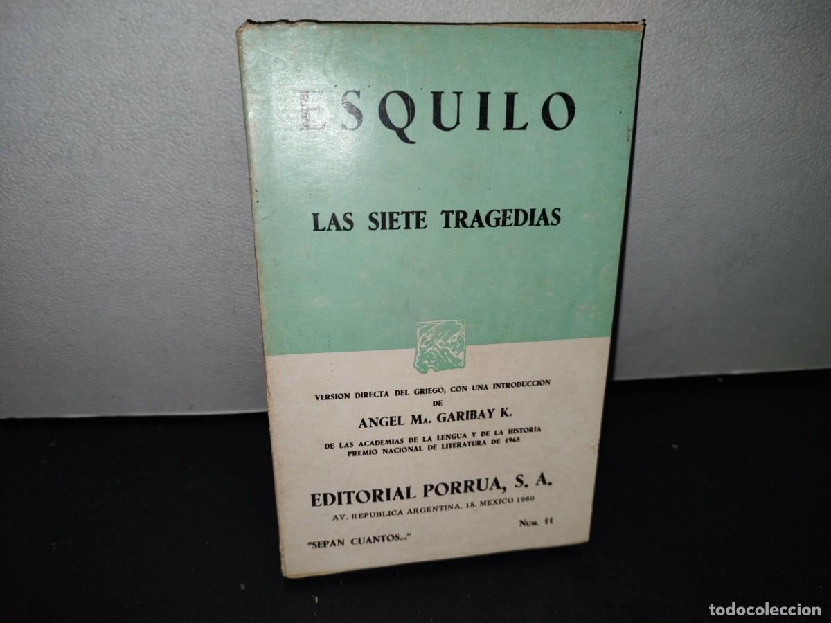 Libros de segunda mano: 58- ESQUILO. LAS SIETE TRAGEDIAS - Foto 1