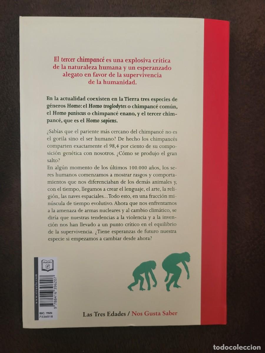 Libros de segunda mano: EL TERCER CHIMPANC&Eacute;. PARA J&Oacute;VENES JARED DIAMOND - Foto 2