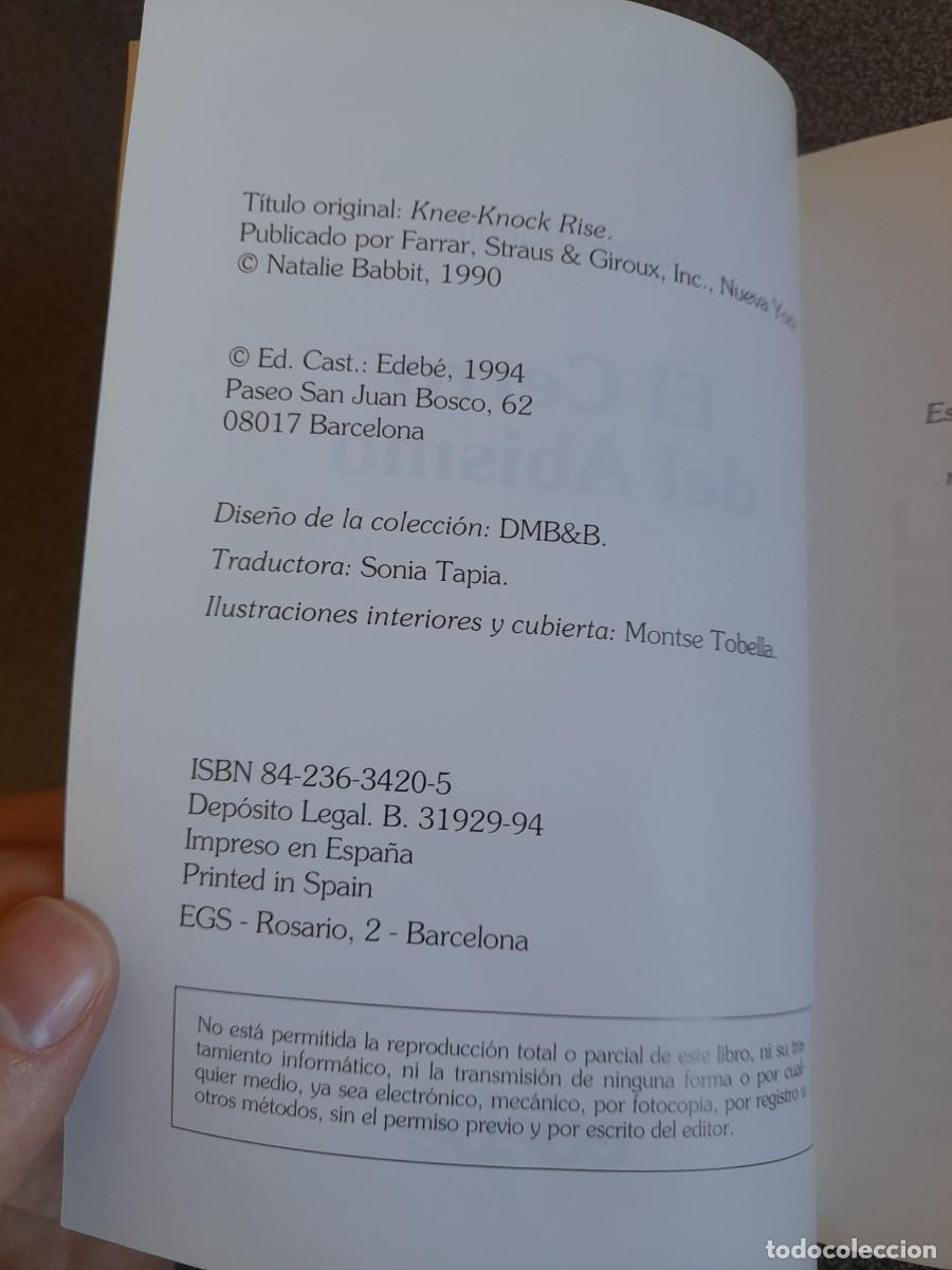 Libros de segunda mano: Libro El cerro del abismo Natalie Babbitt edebe - Foto 3