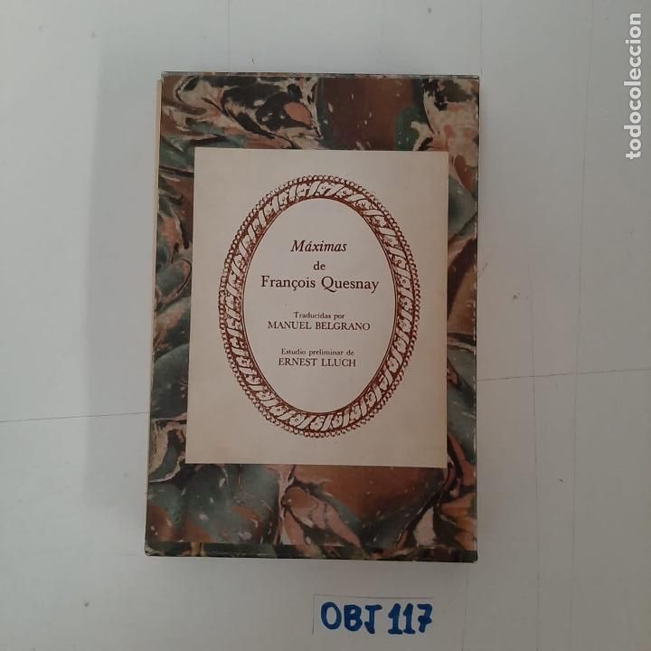 Libros de segunda mano: M&aacute;ximas de Fran&ccedil;ois Quesnay - Foto 1