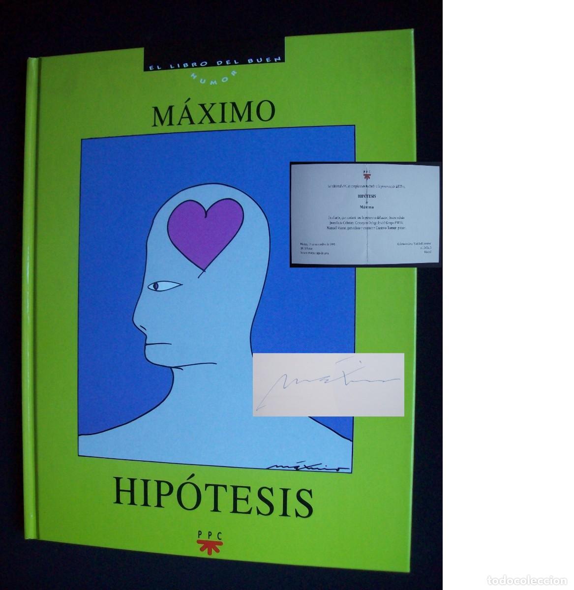 Libros de segunda mano: HIPOTESIS. MAXIMO. CON FIRMA Y DEDICATORIA DELAUTOR. CON TARJETA DE PRESENTACION DEL LIBRO. - Foto 1