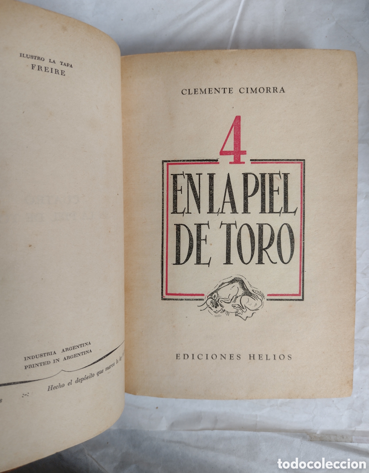Libros de segunda mano: 4 en la piel de toro. Cimorra, Clemente. Ed. Helios , 1952 - Foto 3