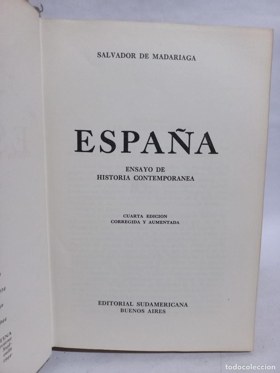 Libros de segunda mano: Salvador de Madariaga - Espa&ntilde;a - 1944 - Foto 3