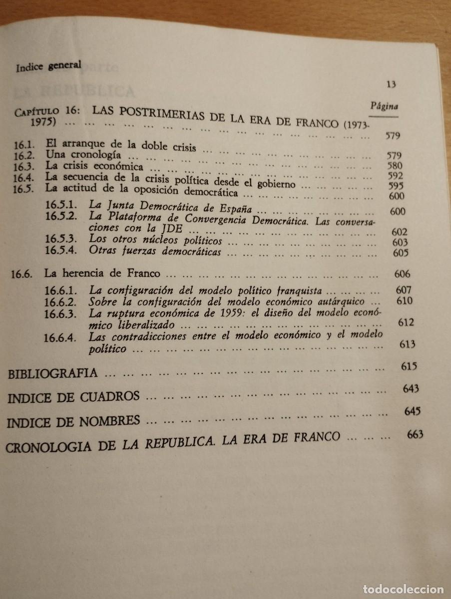 Libros de segunda mano: LA REP&Uacute;BLICA / LA ERA DE FRANCO (RAM&Oacute;N TAMAMES) - Foto 11