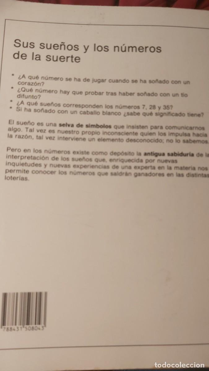 Libros de segunda mano: Sus sue&ntilde;os y los n&uacute;meros de la suerte, gran manual pr&aacute;ctico. Angiola Arancio. Editorial de Vecchi. - Foto 2