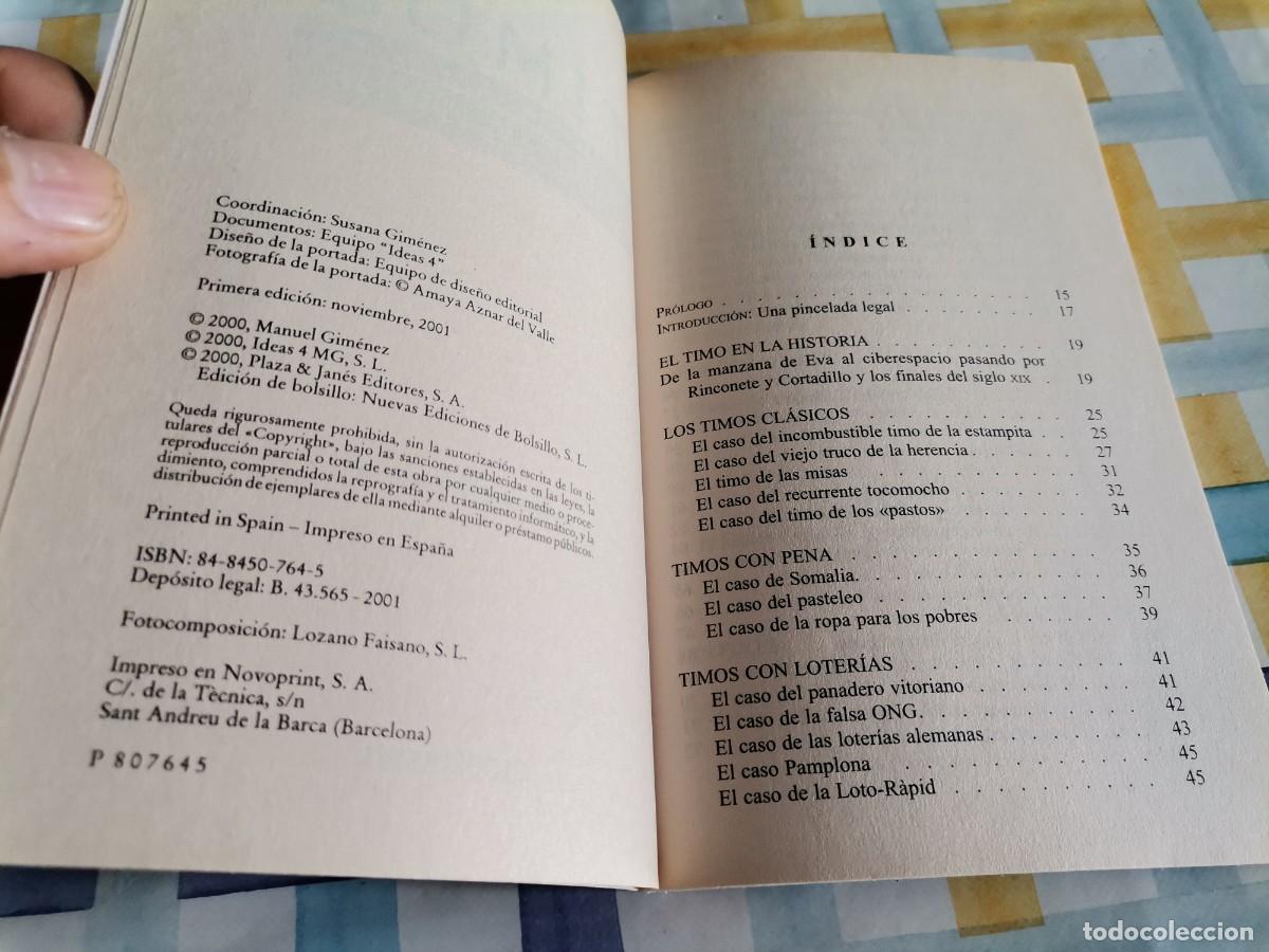 Libros de segunda mano: TIMOS DE LA ESTAMPITA DE INTERNET MANUEL GIM&Eacute;NEZ 2001 - Foto 2