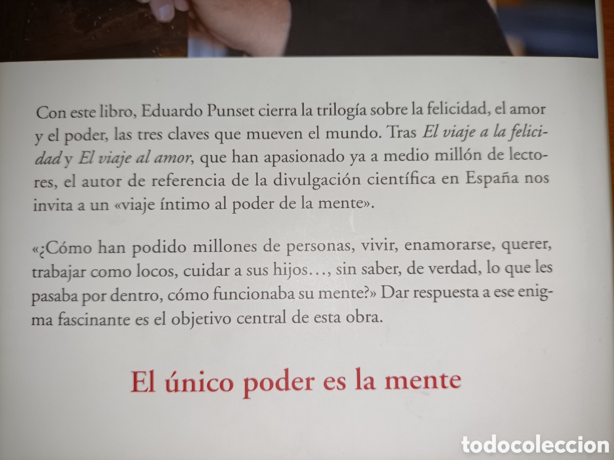 Libros de segunda mano: El viaje al poder de la mente. Eduardo Punset. Destino - Foto 2