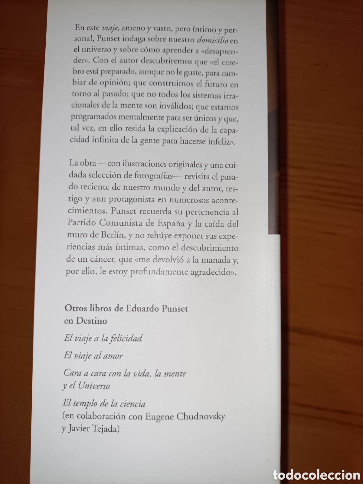 Libros de segunda mano: El viaje al poder de la mente. Eduardo Punset. Destino - Foto 4