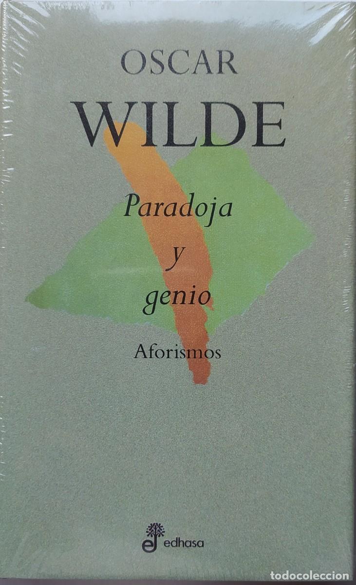 Libros de segunda mano: Paradoja y genio. Aforismos/&Oacute;scar Wilde - Edhasa - Foto 1