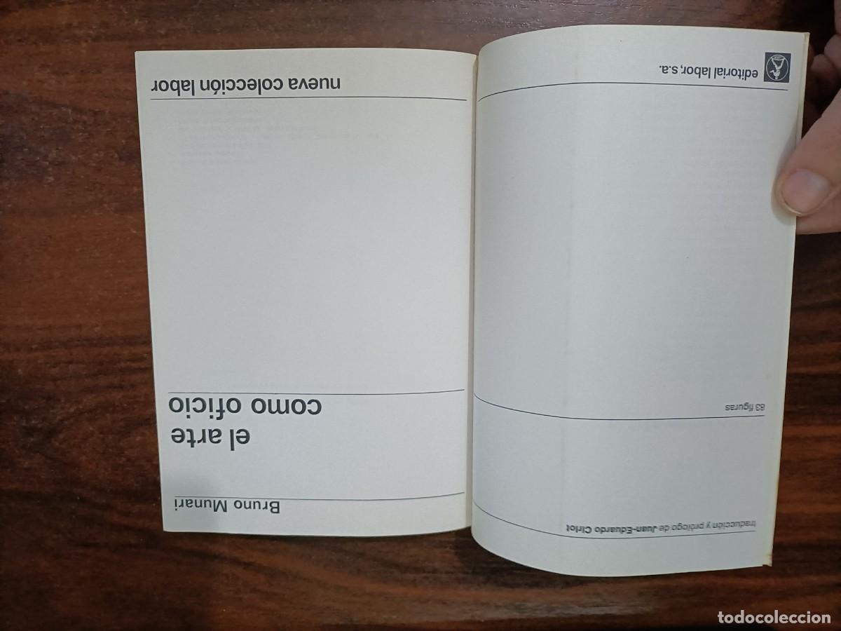 Libros de segunda mano: EL ARTE COMO OFICIO. MUNARI, BRUNO - ED. LABOR 1968 - Foto 2