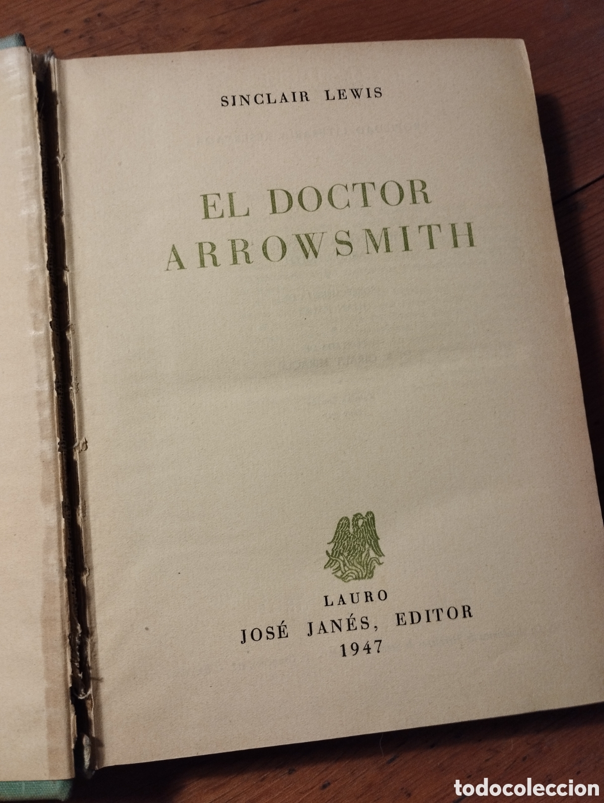 Libros de segunda mano: El doctor Arrowsmith. Sinclair Lewis. - Foto 2
