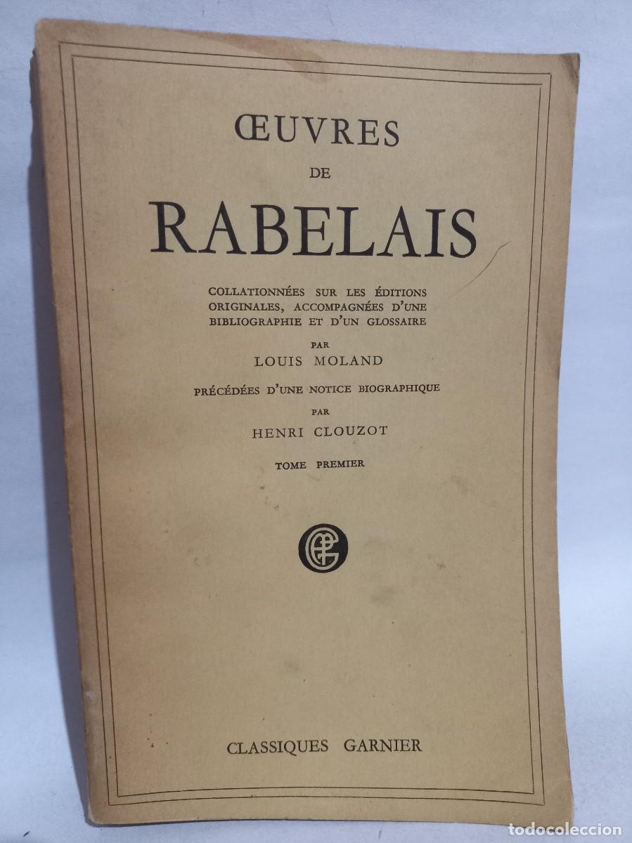 Libros de segunda mano: Rabelais - &OElig;uvres de Rabelais - 1950 - Foto 1