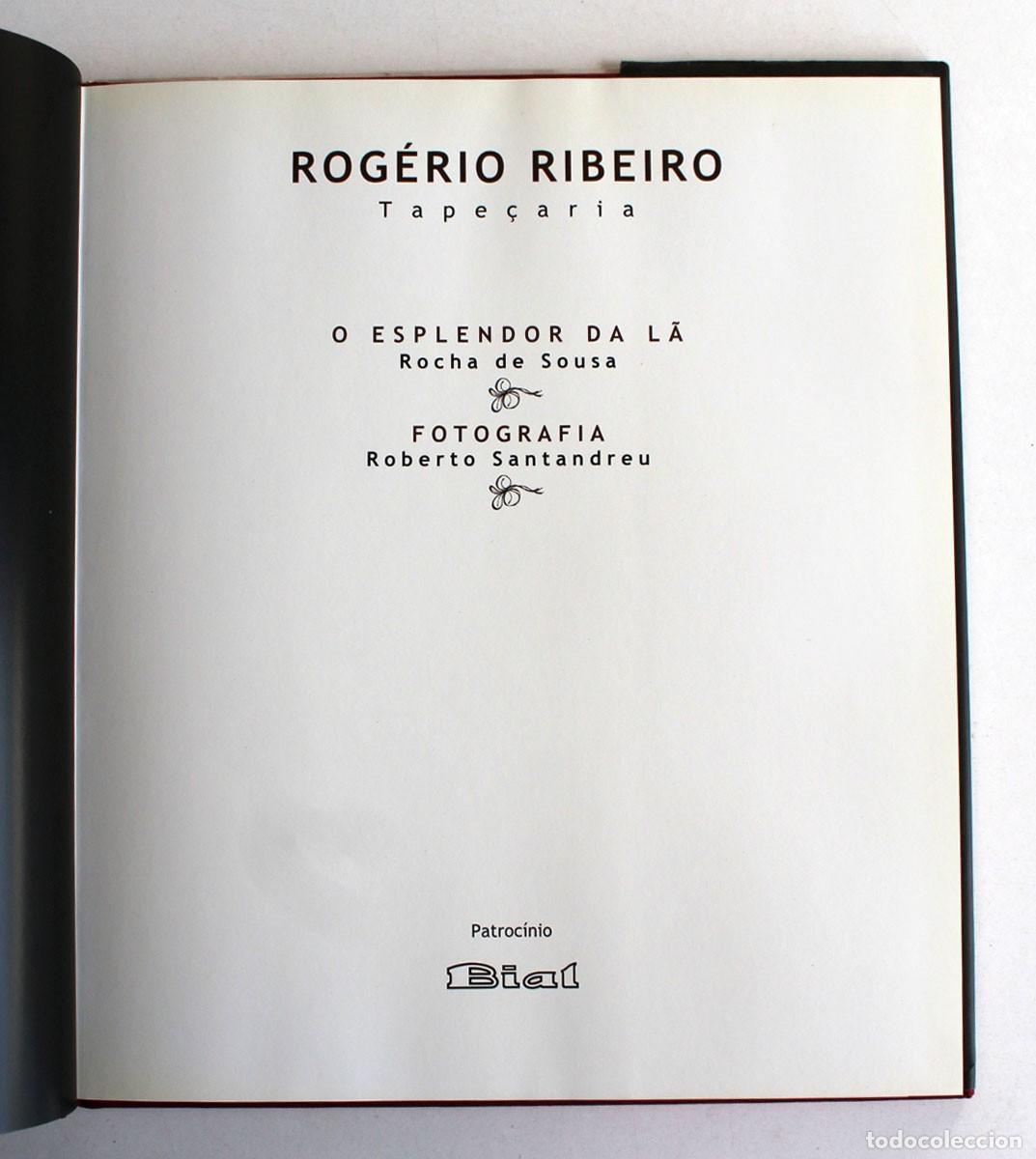 Libros de segunda mano: Rogerio Ribeiro. Tape&ccedil;aria. Tapices textiles - Foto 3