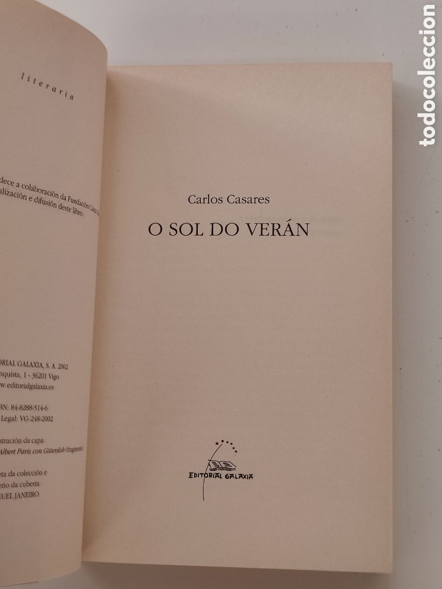 Libros de segunda mano: O sol de ver&aacute;n Carlos Casares - Foto 4