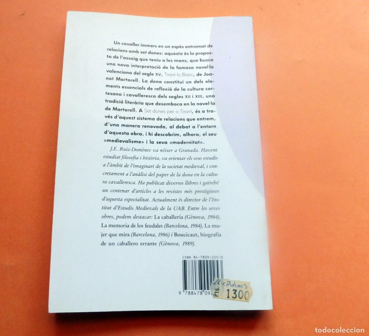 Libros de segunda mano: SET DONES PER A TIRANT - J.E. RUIZ-DOM&Egrave;NEC - COLUMNA - Foto 2