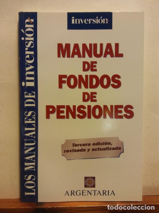 Libros de segunda mano: MANUAL DE FONDOS DE PENSIONES. INVERSI&Oacute;N - Foto 1