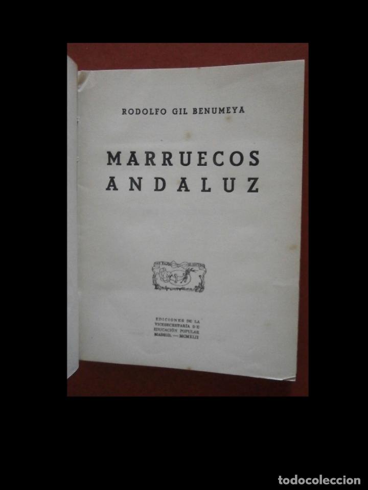 Libros de segunda mano: Marruecos andaluz. Rodolfo Gil Benumeya - Foto 4
