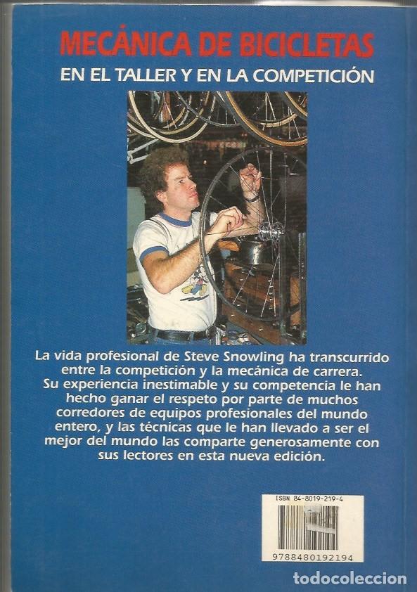 Libros de segunda mano: MECANICA DE BICILETAS EN EL TALLER Y EN LA COMPETICION - Foto 2